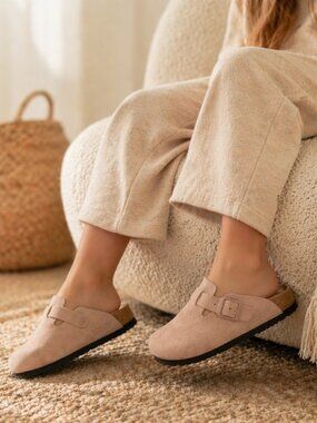 💥 Birkenstock Boston Kids Clogs Pink Clay Suede EU 34 / US 3–3.5 NWOT Cozy